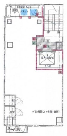 渋谷アルコーブビル6F 間取り図