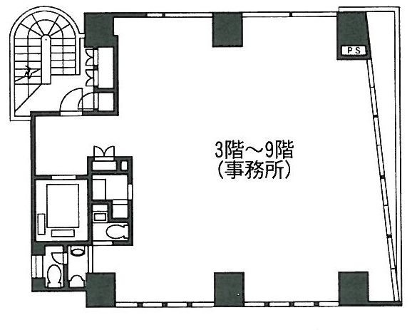 六本木ΣX(六本木シグマエックス)ビル8F 間取り図