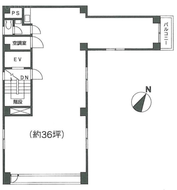 第2大河内ビル2F 間取り図
