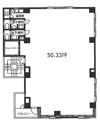 青木ビル5F 間取り図