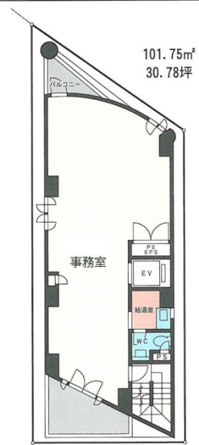 八並(やつなみ)ビル6F 間取り図