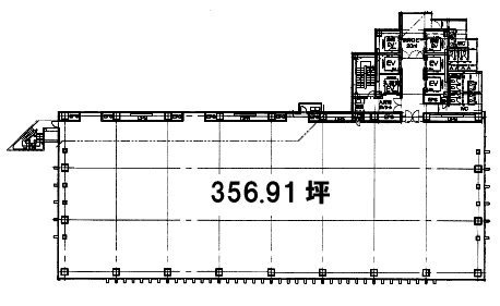 横浜プラザビルB1F～2F 間取り図