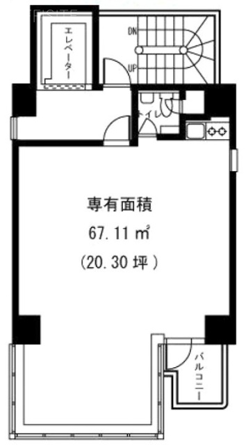 ヨコハマ長島ビル6F 間取り図