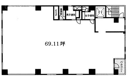 ビッグバンビル6F 間取り図