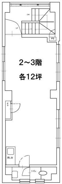 中林ビル2F 間取り図