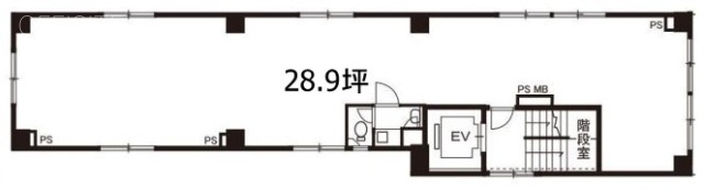 新富MTビル3F 間取り図