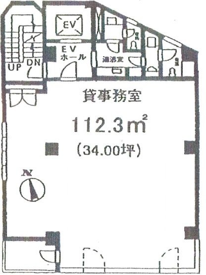 米山ビル6-7F 間取り図