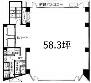 東日本橋槇町ビル4F 間取り図