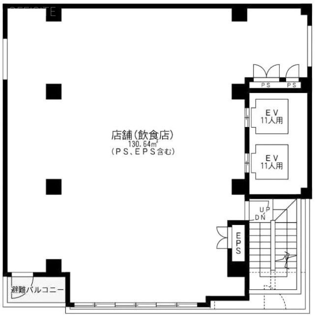 おいてけ堀MSMビル3F 間取り図