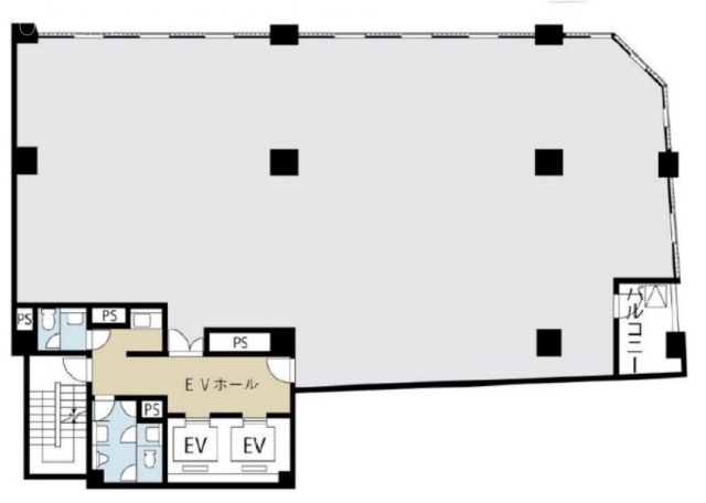 松和人形町ビルB1F 間取り図