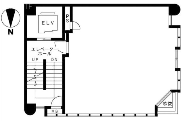 西麻布4丁目ビル5F 間取り図
