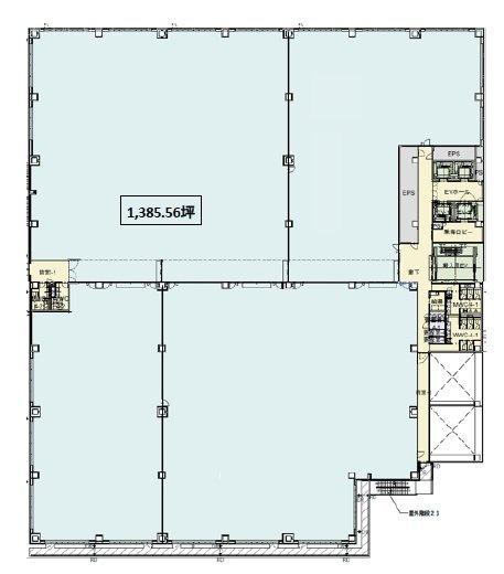 (仮)YBP新棟ラボ7F 間取り図