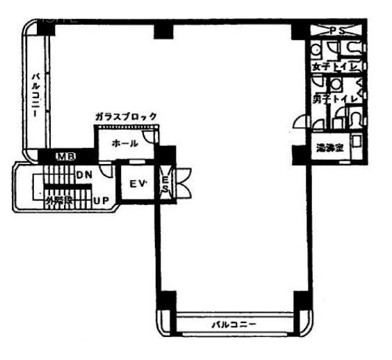 THE GATE UENO1F 間取り図