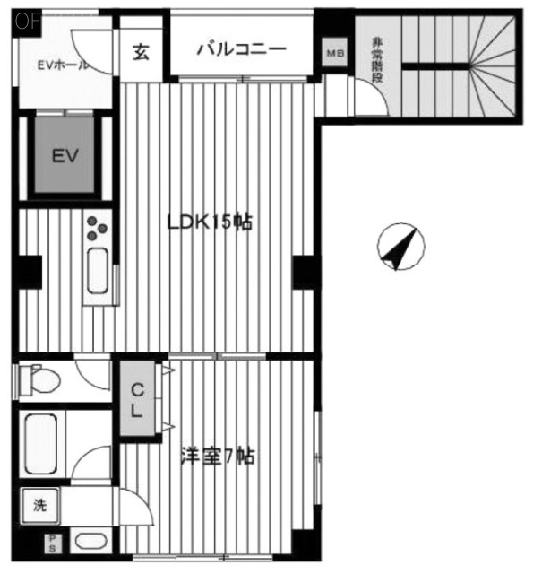 神田駅前プラザ9F 間取り図