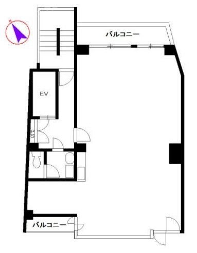メディアパーク八島ビル2F 間取り図