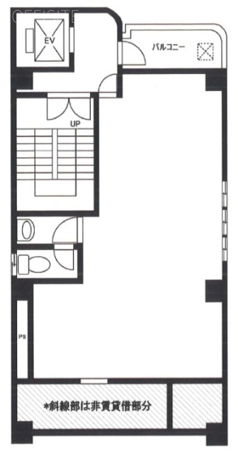 三崎町ランドビル5F 間取り図