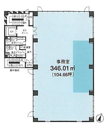 渋谷TSKビル4F 間取り図