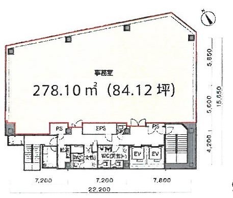 新橋菊栄ビル9F 間取り図