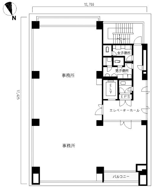 かみちビル4F 間取り図