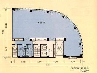 日本橋東硝ビル9F 間取り図