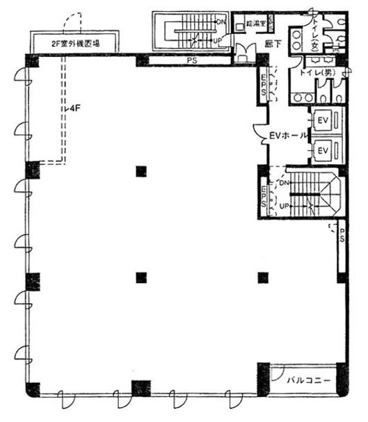 プライム水道橋ビル4F 間取り図