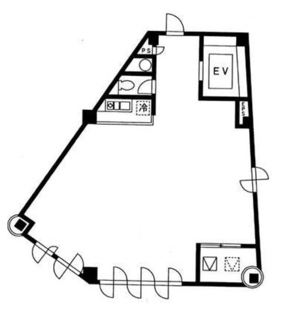 明治通りコバヤシビル3F 間取り図