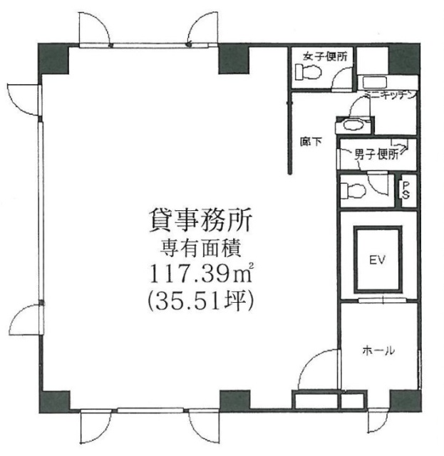 ASビル2F 間取り図