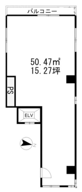 第105新井ビル6F 間取り図