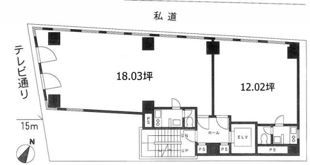 麹町三丁目ビル4F 間取り図