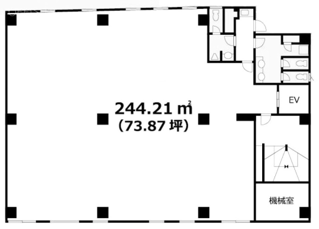 赤坂HMビル2F 間取り図