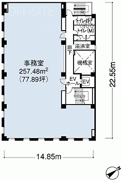 第37興和ビル6F 間取り図