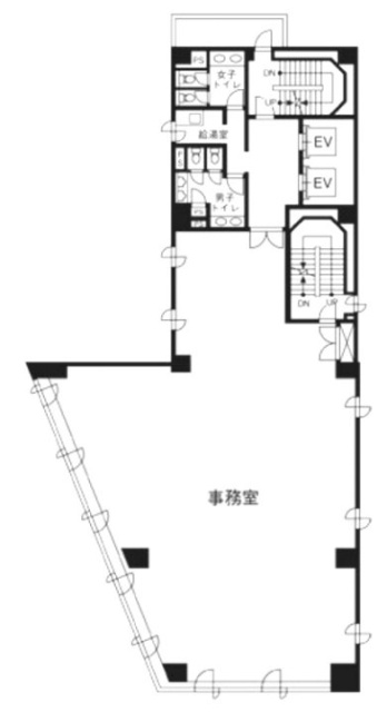 小田急シティビル町田401 間取り図