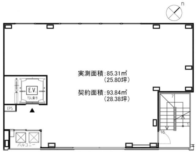 銀座高本ビル6F 間取り図