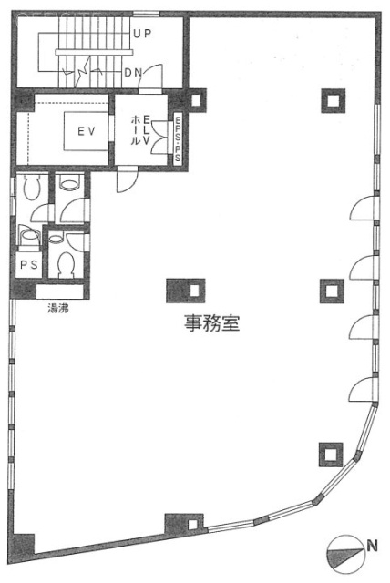 荒川ビル1F 間取り図