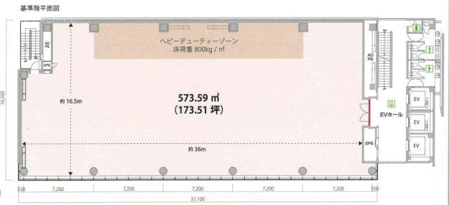 セントラル新大手町ビル3F 間取り図