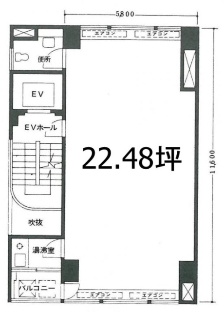 門跡木村ビルB1F 間取り図