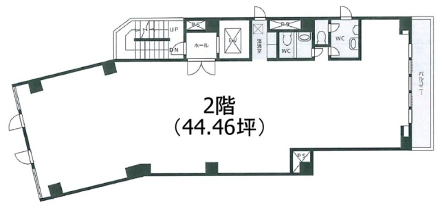 クレストワンビル5F 間取り図