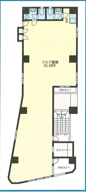 小川町クレストビル9F 間取り図