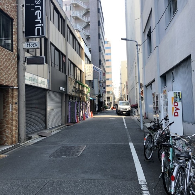 東成ビル(エムアイ第1ビル) 4階 24.48坪　ビル前面道路