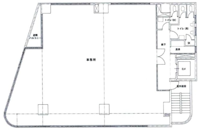 RBM八丁堀駅前ビル3F 間取り図