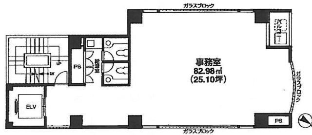 HOLON池尻ビル7F 間取り図