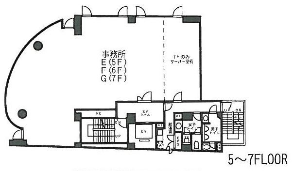 秋葉原スクエアビル5F 間取り図