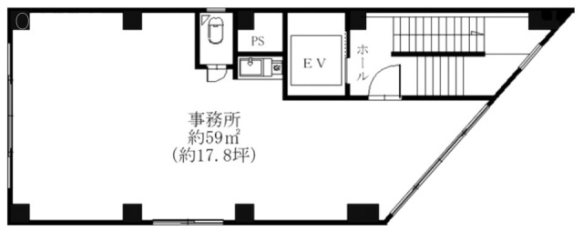 鹿村ビル5F 間取り図