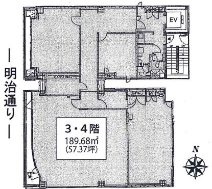トウショクビル6F 間取り図