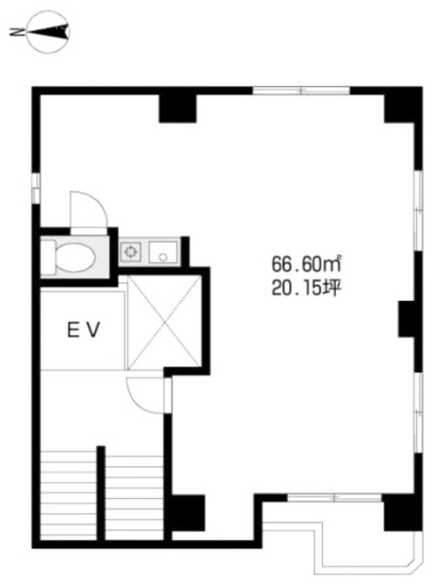 京王八王子駅前ビル6F 間取り図