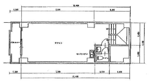 エスペランザービル6F 間取り図