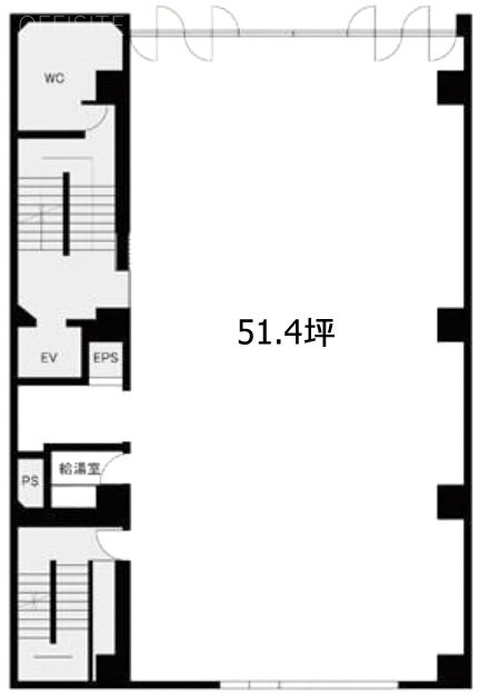 ユニマット外苑ビル6F 間取り図