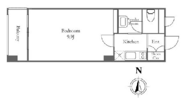 ライオンズマンション平河町2F 間取り図