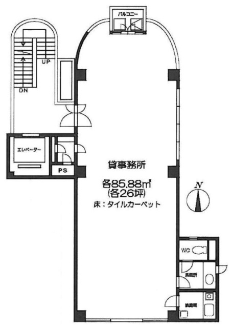 タケイビル2F 間取り図