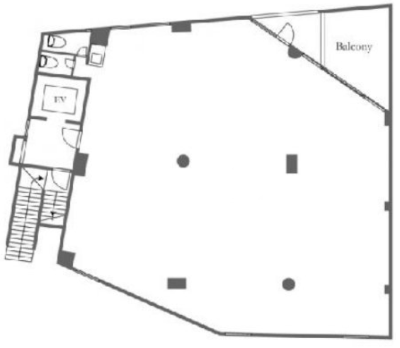 コーラルビル4F 間取り図